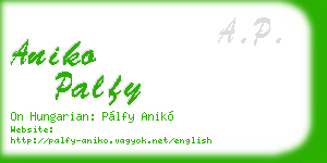 aniko palfy business card